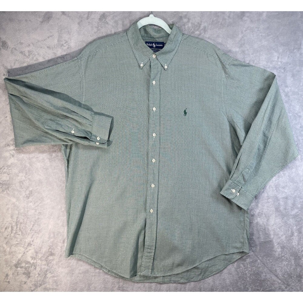 Men's Ralph Lauren Long Sleeve Yarmouth Shirt size 17 34/35 Medium